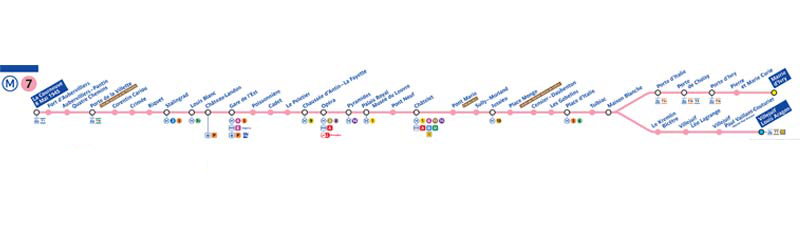 خط ۷ مترو پاریس به نام لکورنو - ویلژوئیف لویی آراگون